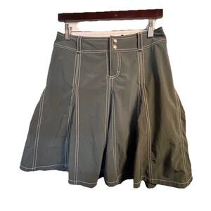 Athleta‎ Whatever Skirt Skort Size 2 Athletic Tennis Golf Hiking Gray Stretch